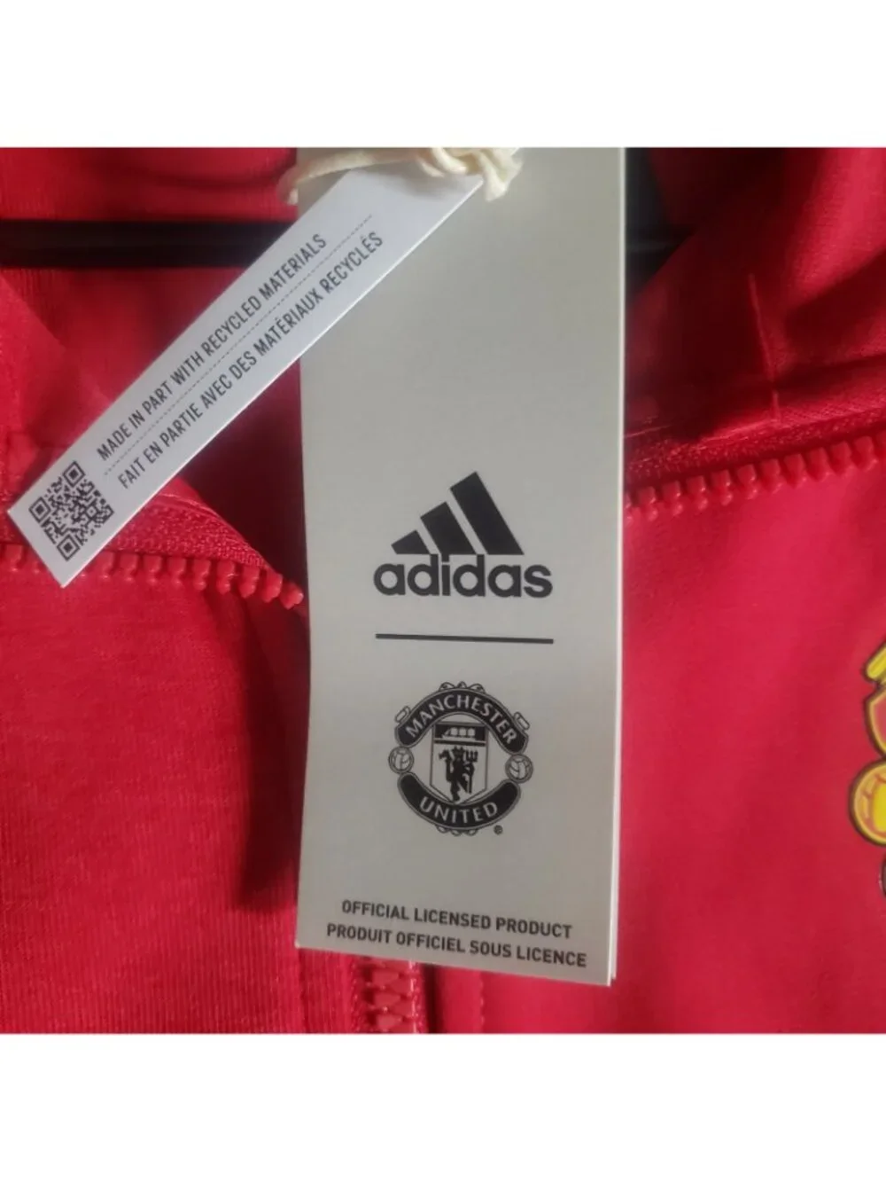 NWT Adidas Manchester United 2023/24 Anthem Jacket Red Men's XL IA8564